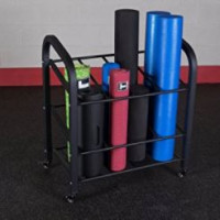 Body Solid Foam Roller/Mat Storage Cart