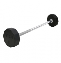 Fixed Straight Rubber Barbell
