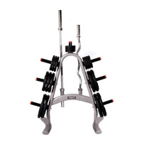 TKO Olympic Weight Plate Tree with Bar Holders